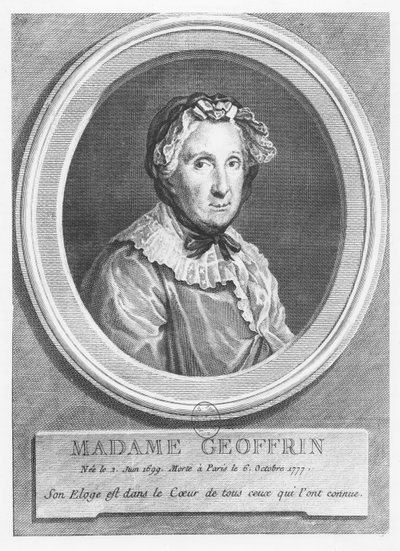 Retrato de Madame Geoffrin de Simon Charles Miger